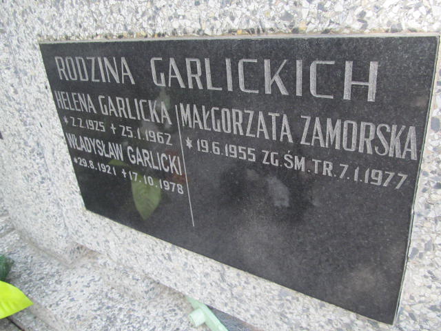 Władysław Garlicki 1921 Przeworsk - Grobonet - Wyszukiwarka osób pochowanych