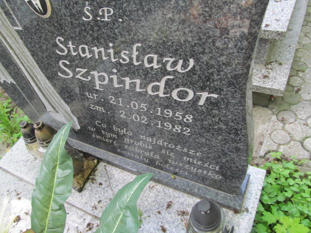 Stanisław Szpindor 1958 Przeworsk - Grobonet - Wyszukiwarka osób pochowanych