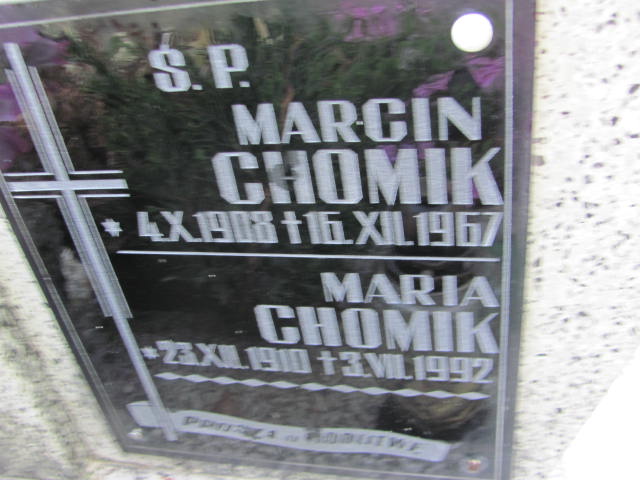Maria Chomik 1910 Przeworsk - Grobonet - Wyszukiwarka osób pochowanych