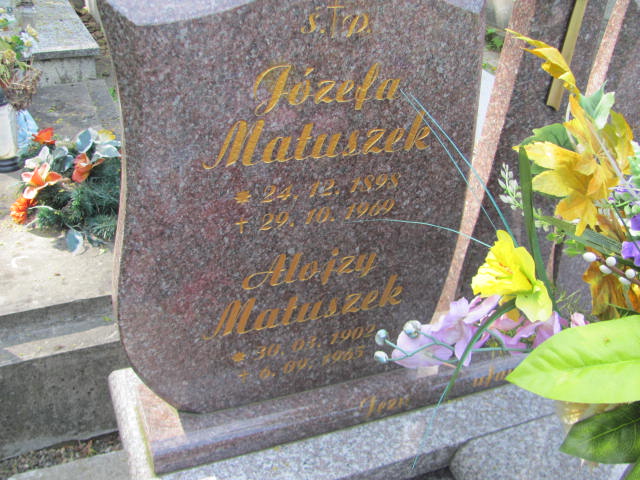 Józefa Matuszek 1898 Przeworsk - Grobonet - Wyszukiwarka osób pochowanych