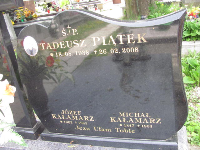 Michał Kałamarz 1847 Przeworsk - Grobonet - Wyszukiwarka osób pochowanych