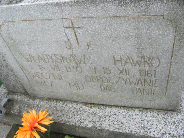 Władysław Hawro 1930 Przeworsk - Grobonet - Wyszukiwarka osób pochowanych