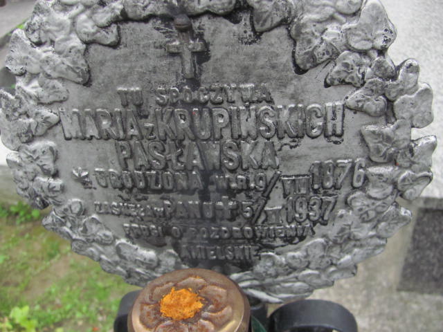 Maria Pasławska 1876 Przeworsk - Grobonet - Wyszukiwarka osób pochowanych