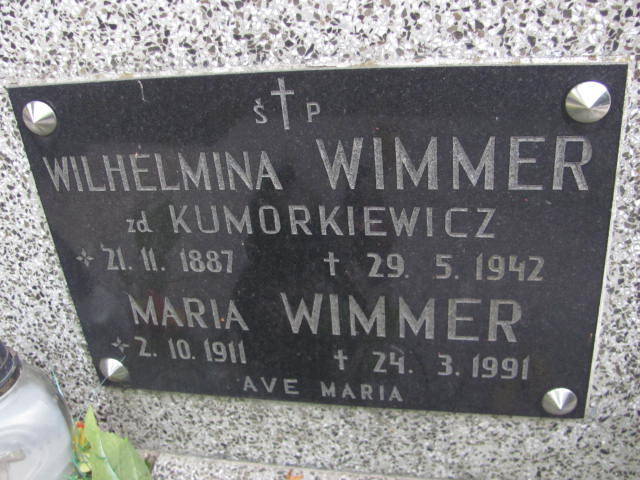 Wilhelmina Wimmer 1887 Przeworsk - Grobonet - Wyszukiwarka osób pochowanych