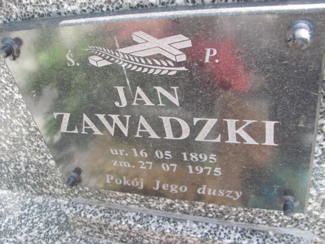 Jan Zawadzki 1895 Przeworsk - Grobonet - Wyszukiwarka osób pochowanych