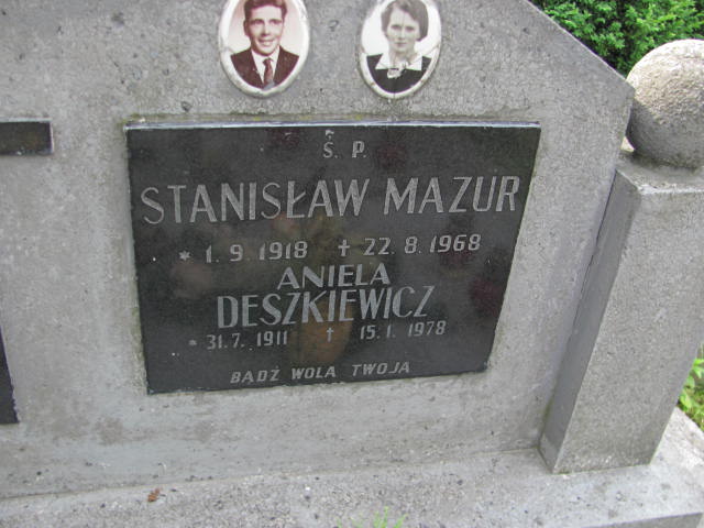 Grób Stanisław Mazur