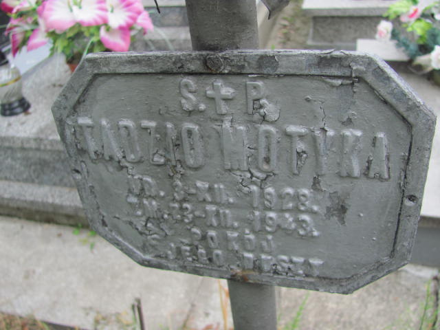 Tadeusz Motyka 1928 Przeworsk - Grobonet - Wyszukiwarka osób pochowanych