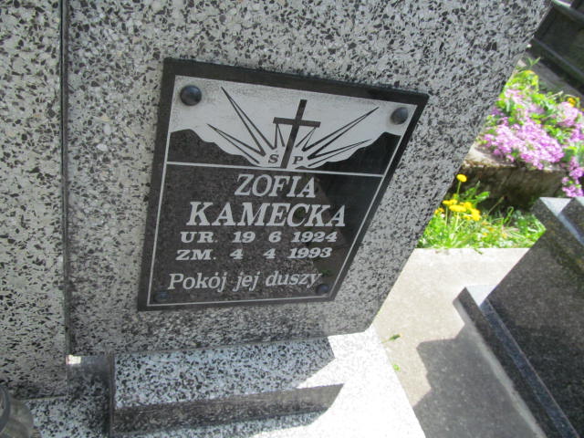 Zofia Kamecka 1924 Przeworsk - Grobonet - Wyszukiwarka osób pochowanych