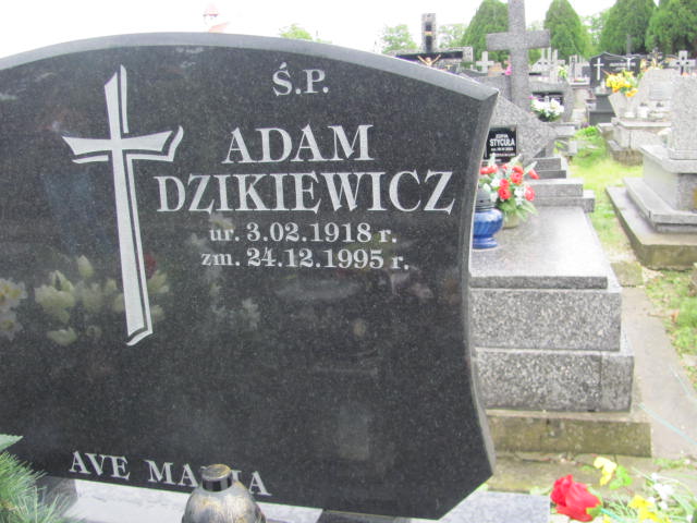 Adam Dzikiewicz 1918 Przeworsk - Grobonet - Wyszukiwarka osób pochowanych